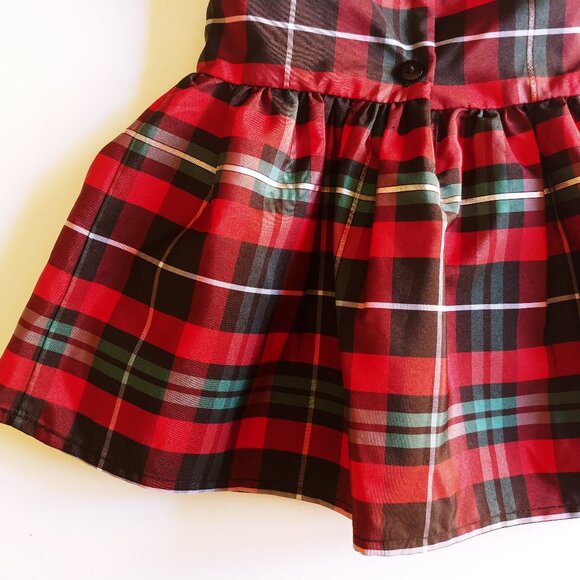 George Festive Tartan Plaid Dress 3-6 Months - Picture 5 of 12
